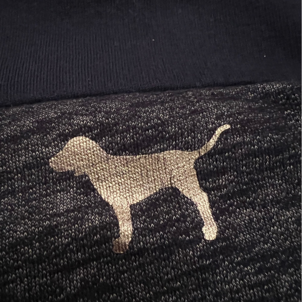 Pink Victoria’s Secret quarter zip pull over size S navy - Picture 4 of 9